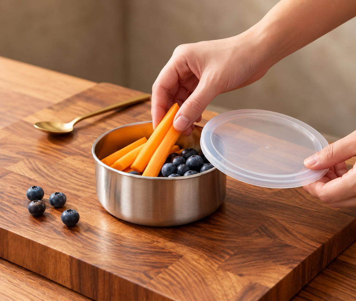 ✨ 5-Piece Stainless Steel Container Set