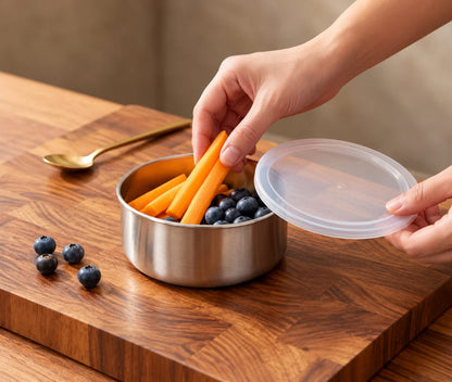 ✨ 5-Piece Stainless Steel Container Set