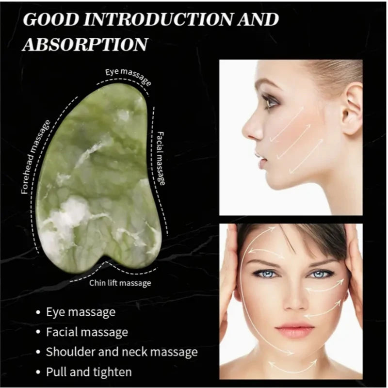 Jade Roller & Gua Sha Facial Massage Tool