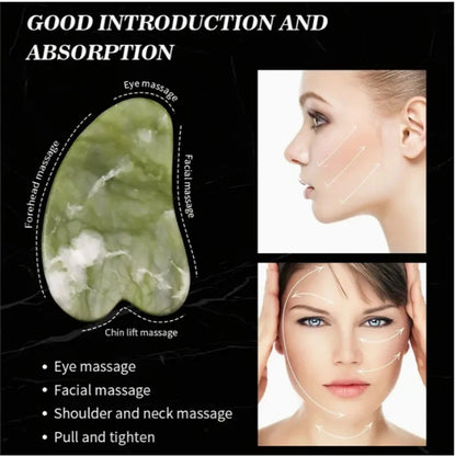 Jade Roller & Gua Sha Facial Massage Tool