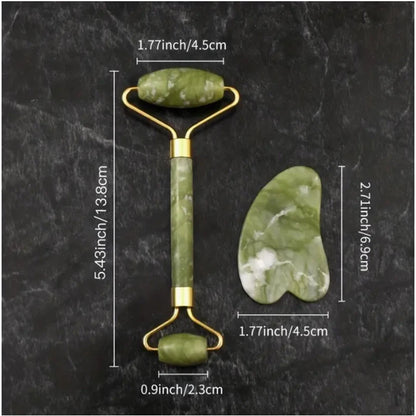 Jade Roller & Gua Sha Facial Massage Tool